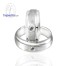 แหวนคู่ แหวนคู่เงินแท้ แหวนเพชร แหวนเงินแท้ แหวนหมั้นเพชร - RC3029dim_rd
